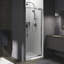Aerie Pivot Shower Door Thick Crystal Clear Glass