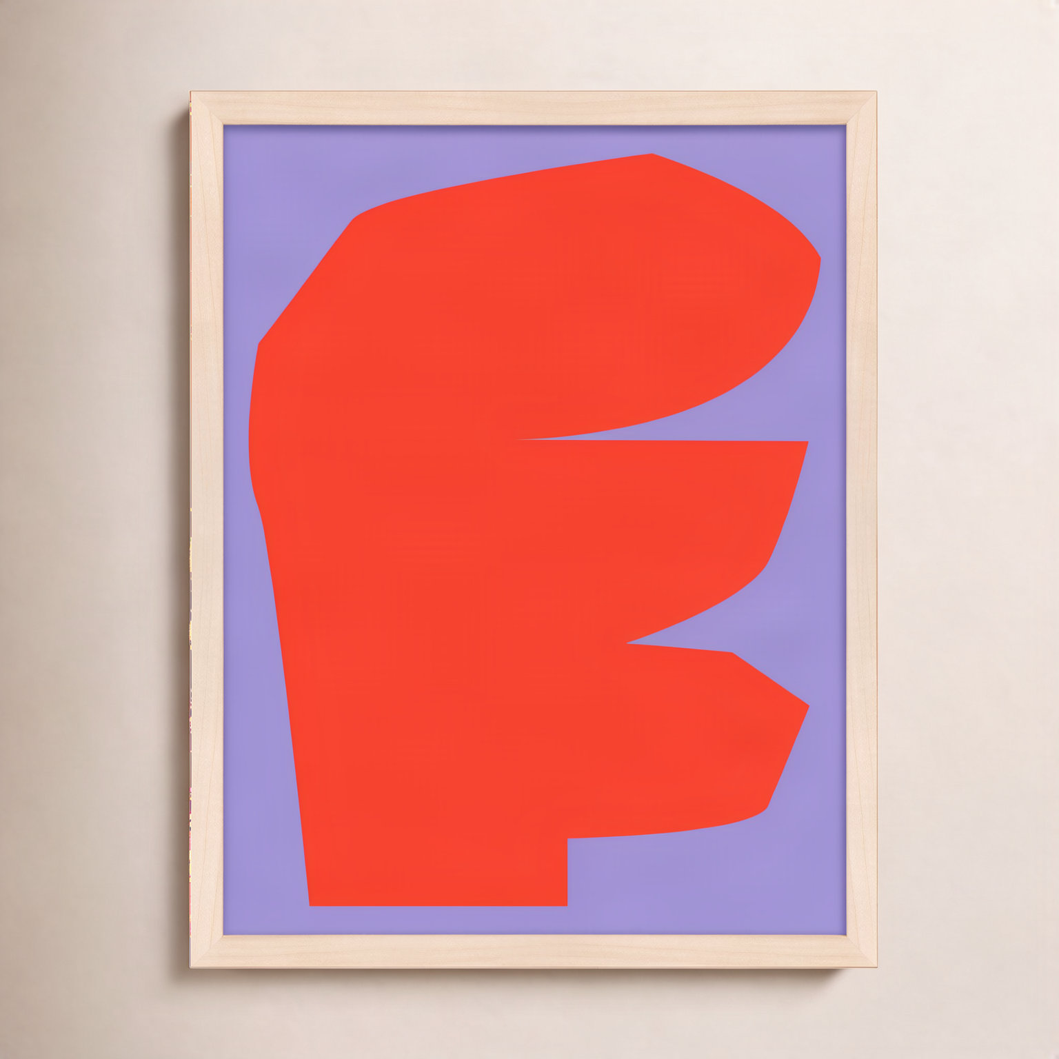 Module Minimalism 4 by Michael Kempen, 50"H x 40"W x 1.25"D, Maple Framed