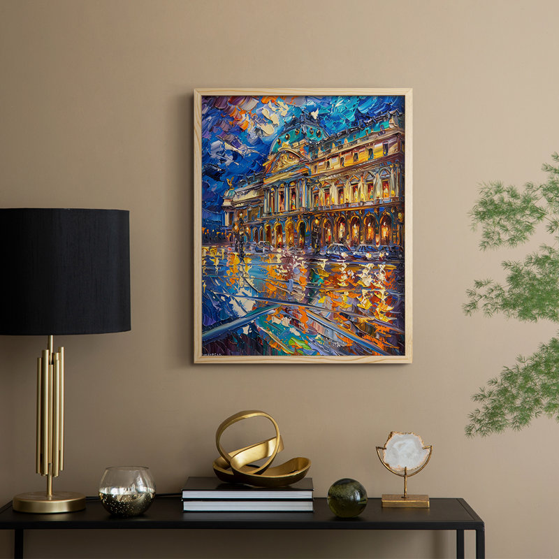 «LANDSCAPES Series CCXCIV», reproduction encadrée - bois massif, Naturel, H 11 po x l 9 po