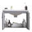 24'' Wall Mounted Single Bathroom Vanity Base Only