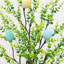 2Ft. Pre-Lit Artificial Easter Egg Twig Tree With Greens And 24 Warm White LED Lights-828450234