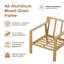 Fauteuil de patio en aluminium avec coussins-338846941