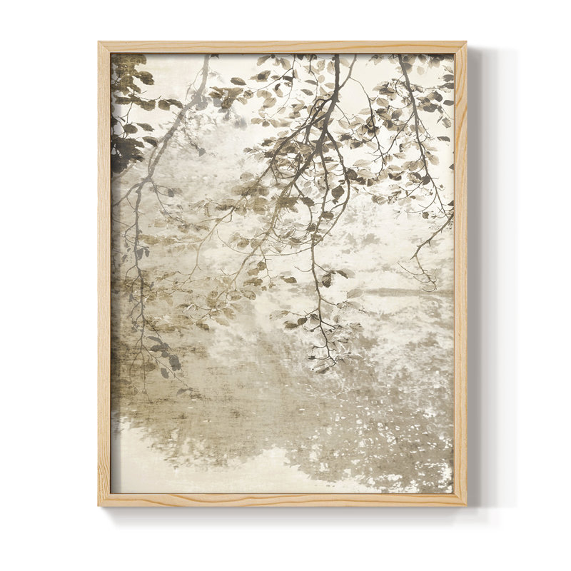 Fresque, reproduction encadrée - bois massif, H 30 po x l 24 po