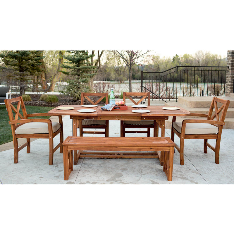 Solid Wood Outdoor Bench