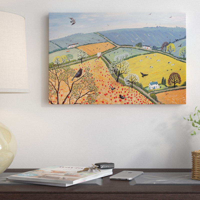« the view from de dépilay hill », reproduction sur toile, H 40 po x l 60 po x P 1,5 po