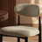 Modern Green Chenille Fabric Accent Armless Chair With Gold Metal Frame-1543838201