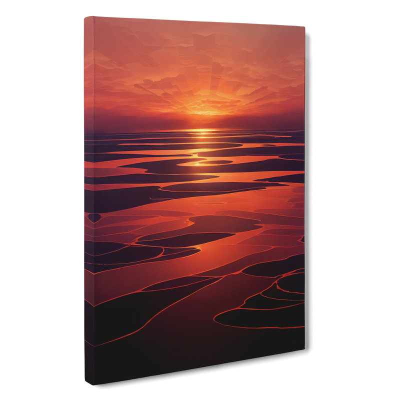 XC1022-1958X Epic Sunset - Wrapped Canvas Painting, 50cm H x 35cm W