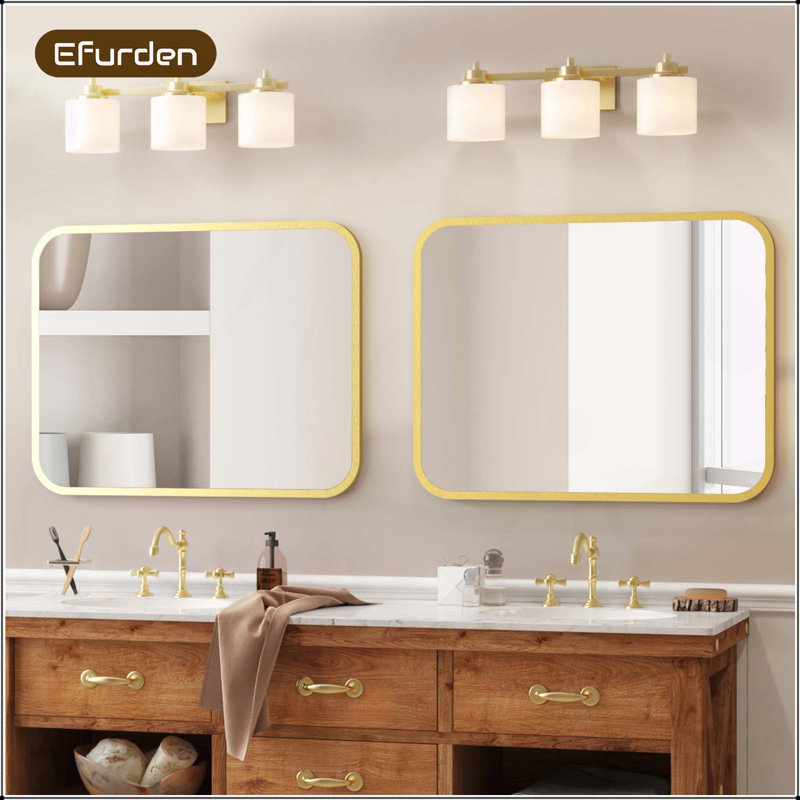 Miroir de salle de bain de qualité supérieure avec caractéristiques antirouille et incassable, idéal pour la chambre à coucher et la salle de bain.