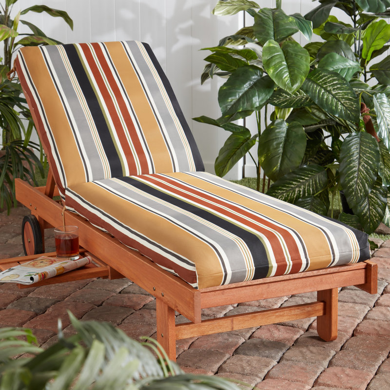 Coussin de chaise longue d'extérieur, Brique