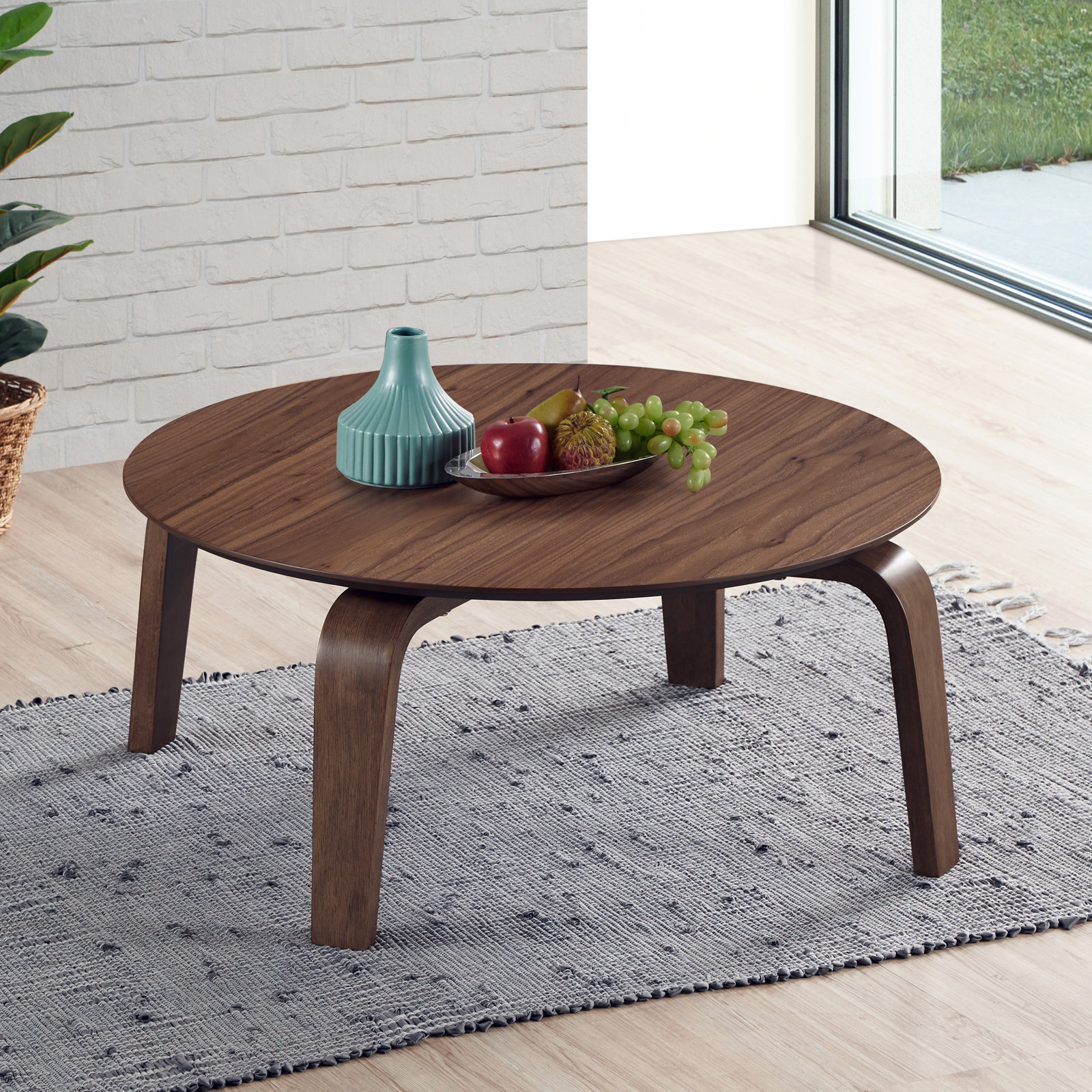 Arax 35" Coffee Table, Brown
