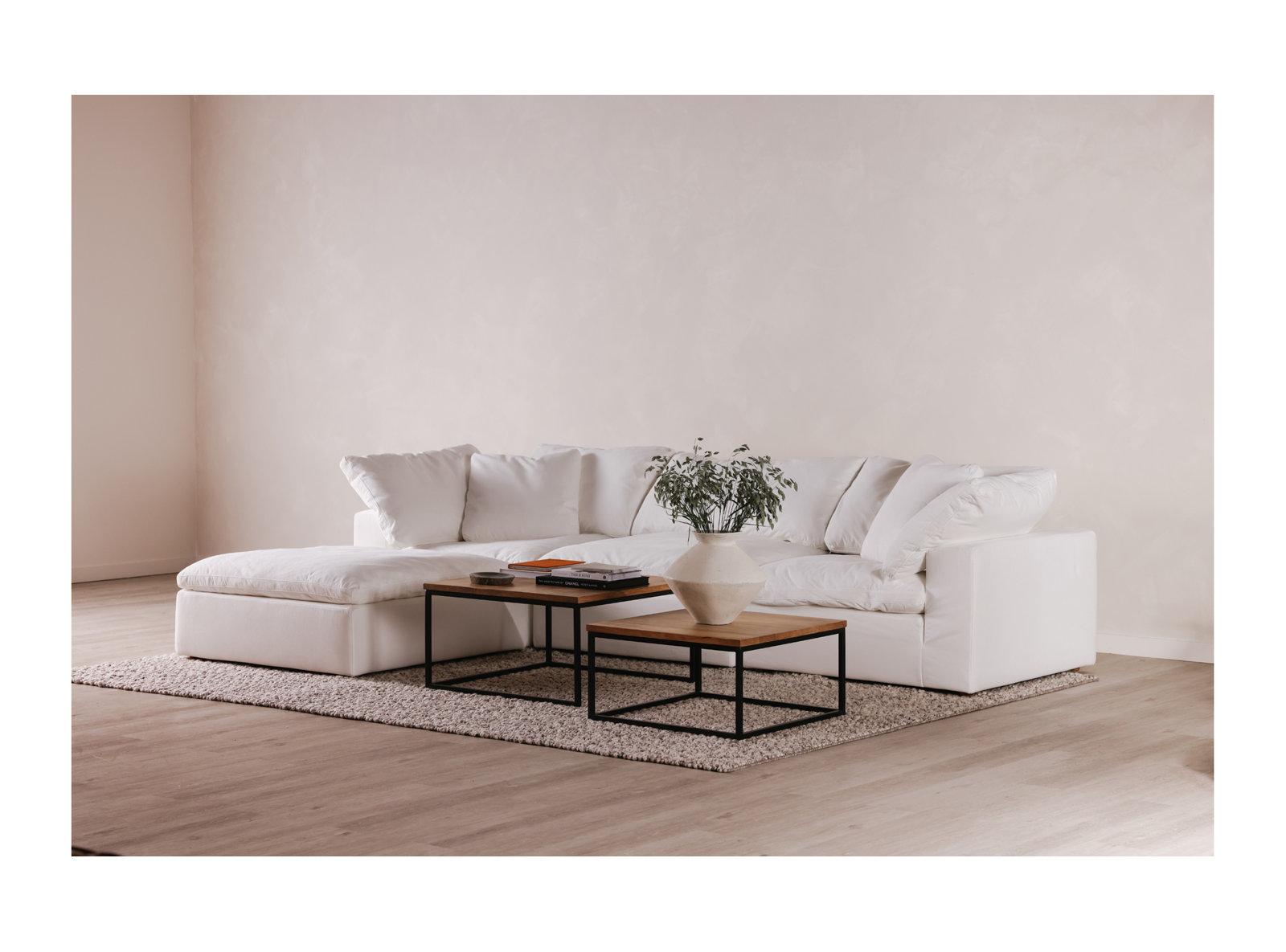 Tila Upholstered Slipper Chair, Cream White