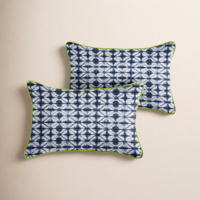 Coussin d'extérieur Gideon, 12 po x 18 po, Vert ara