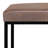 Reynolds Vegan Leather Contemporary Small Ottoman Bench with Cushioned Seat and Metal Base-2035790322-2076489829