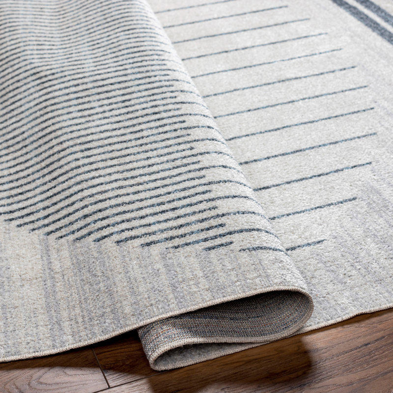 Apsara Machine Washable Polyester Area Rug, Rectangle 7'10" x 10'2"