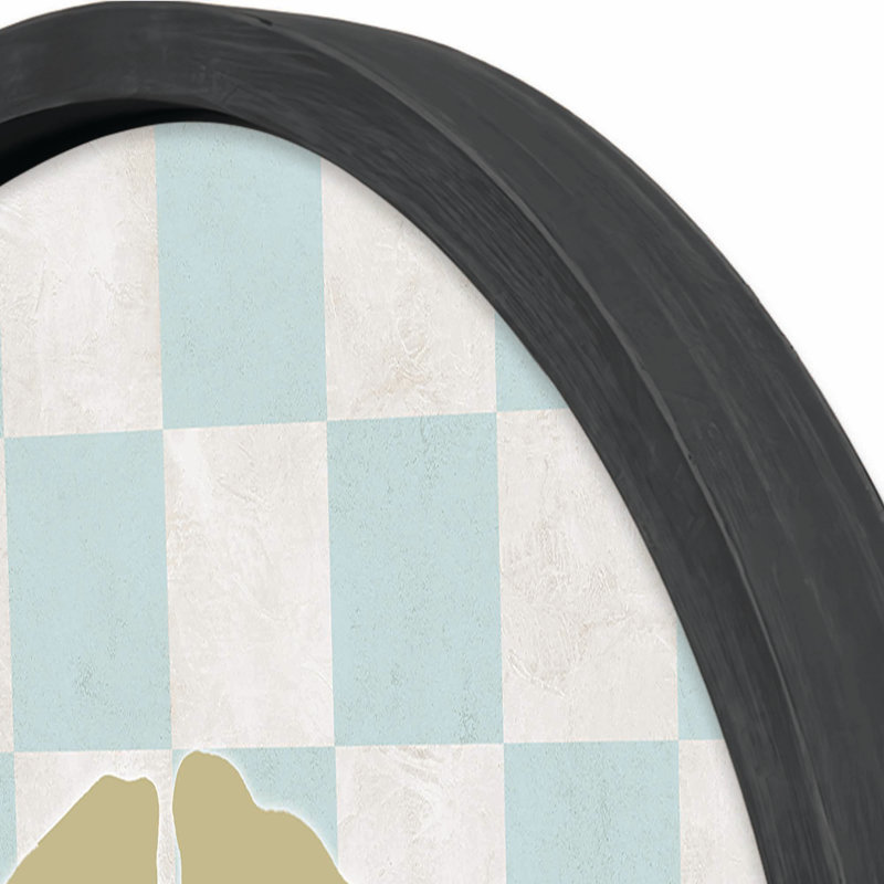 «Beathe Sand Dollar Check», reproduction encadrée noire 20 x 20, Noir
