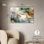 Art mural abstrait en acrylique Golden Estuary II par Art Remedy, prêt à être accroché-1675914317
