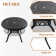 Trotti Round Aluminum Outdoor Dining Table