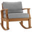 Chaise berçante d'extérieur en teck Marina-472441369