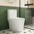 Elongated Ceramic Toilet, White, 1.1/1.6 , Comfort Height, Soft Close Seat, & , T036wt Elongated, Comfortable,