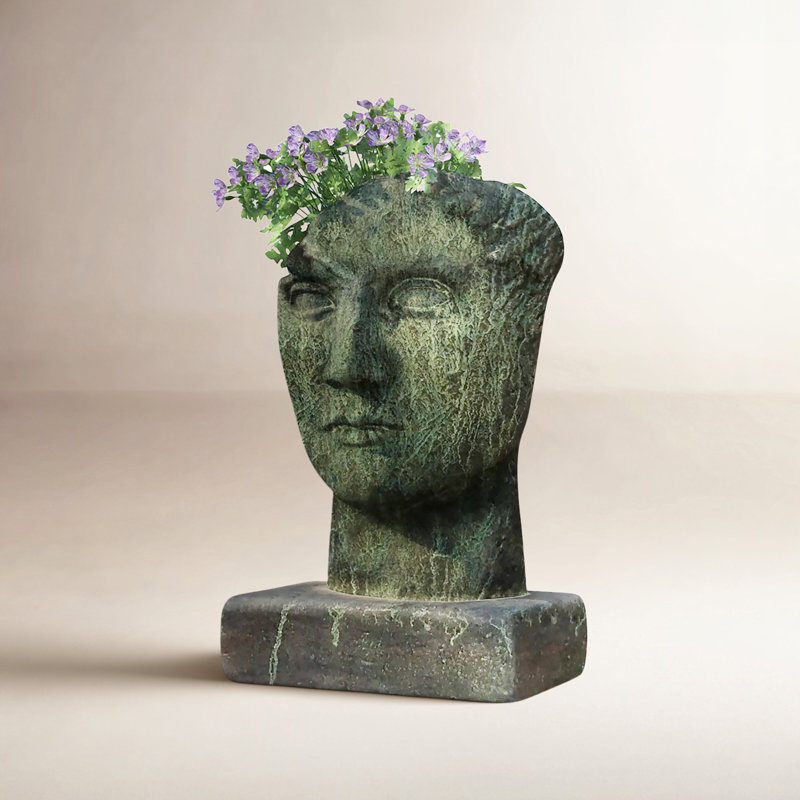 Handmade Statue Planter, Pietra Vecchia