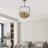 Modern Dimmable Glass Bubble Sphere Chandelier, Dia 15"-1908681392-1908681390
