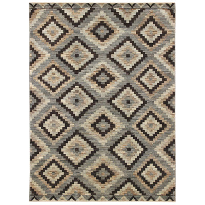 South West One-of-a-Kind 5'8" X 7'8" New Age Wool Area Rug Gray