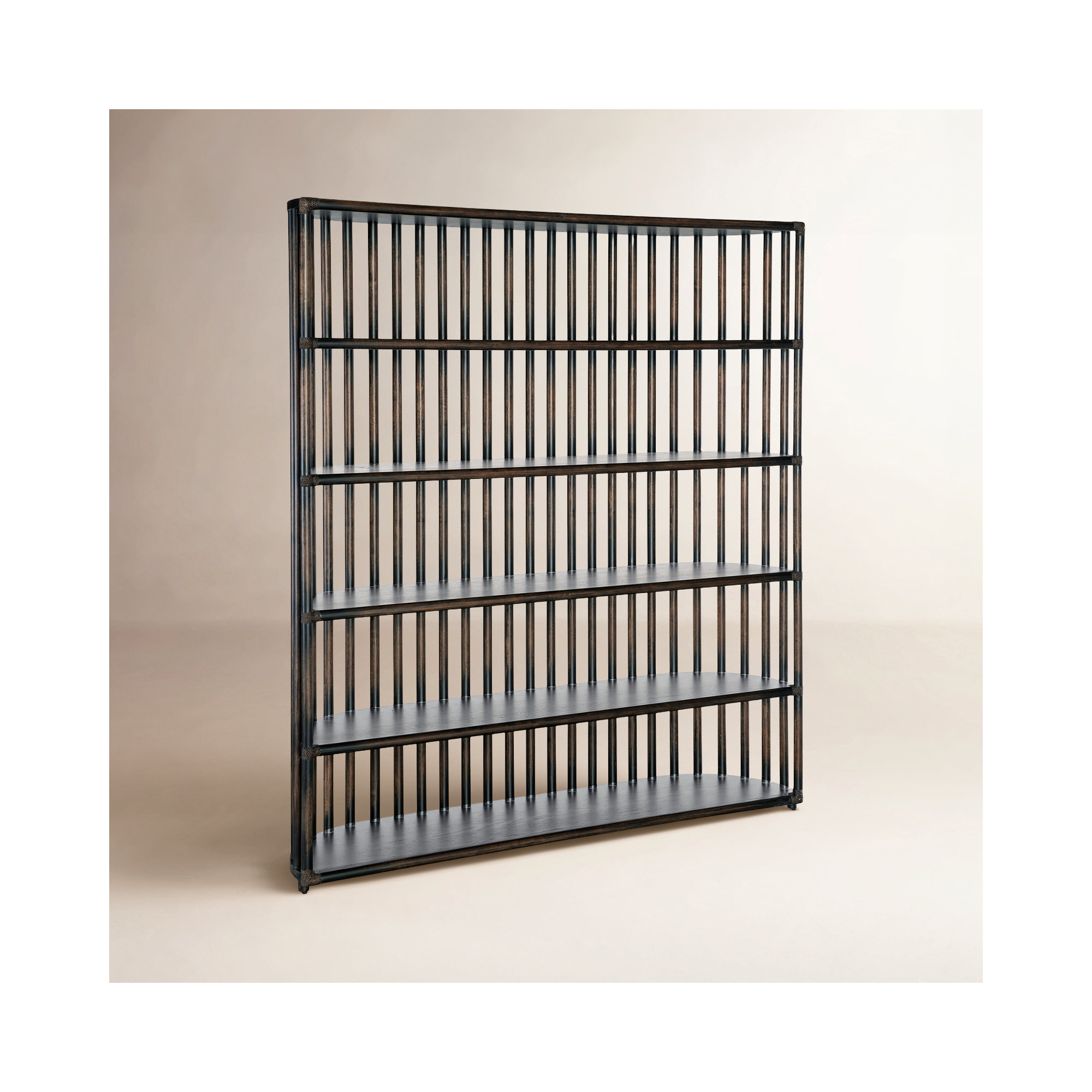 Retreat Wide Bookcase, Black Sand