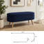 Banc de rangement avec repose-pieds ovale-62776089