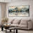 Mountain Reflection in Water Tranquil Landscape Extra Large Framed Wall Art Print Decor (Framed Assembly Required)-105075911