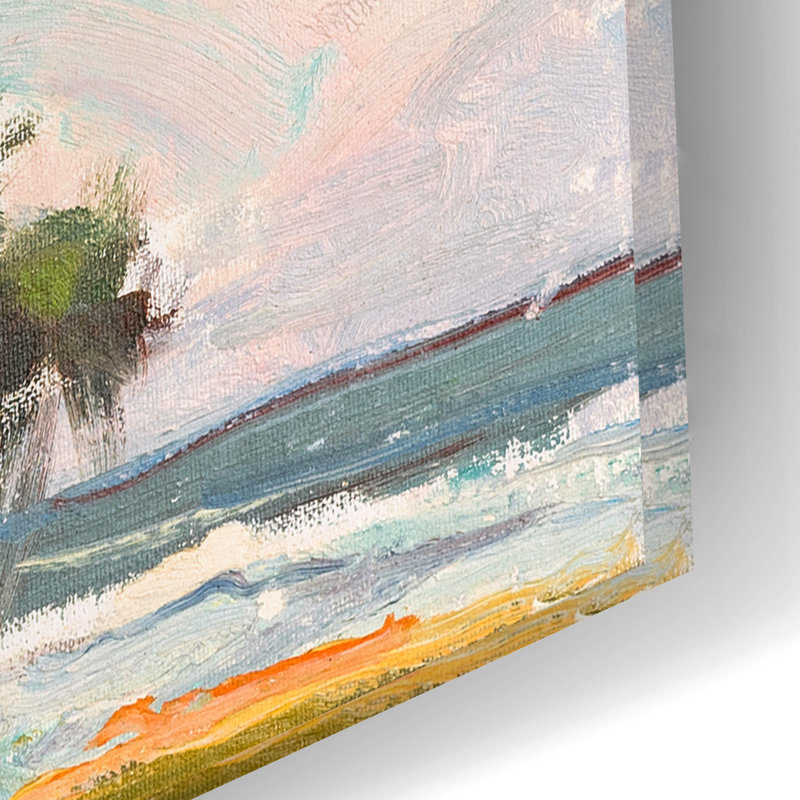 «Six Palms» par Richard A. Rodgers, acrylique, H 16 po x l 24 po x P 0,2 po