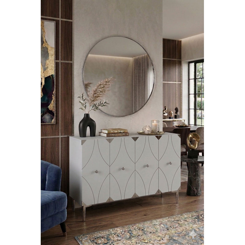Console, Blanc, Argent