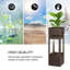 Outdoor Metal Waterfall Fountain with Lights