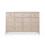 Armoire d'appoint en bois massif gris clair