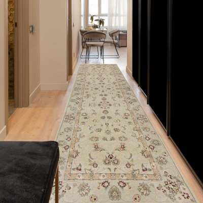 Elegance One-of-a-Kind Runner 2'6" X 8' Runner Area Rug in Ivory/Beige