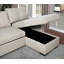 Canapé-lit et méridienne réversible en chenille large de 101 po Beeston