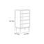 Commode d'appoint en acier inoxydable