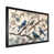 Impression noire sur toile encadrée sélectionné
