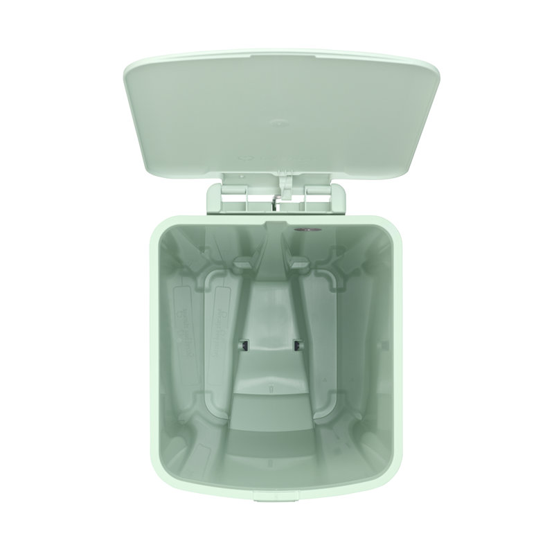 Brabantia StepUp Step On Trash Can, 10.6 Gallon (40 Litre), Jade Green
