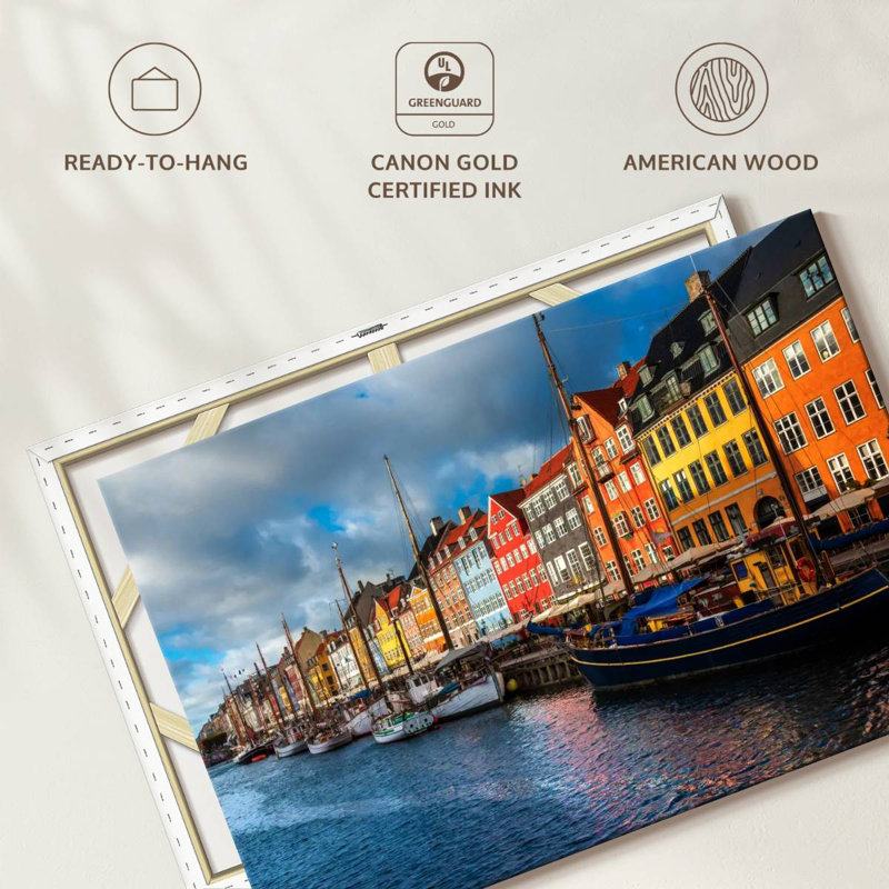 Tergel Nyhavn Port Copenhagen, H 30 po x l 45 po