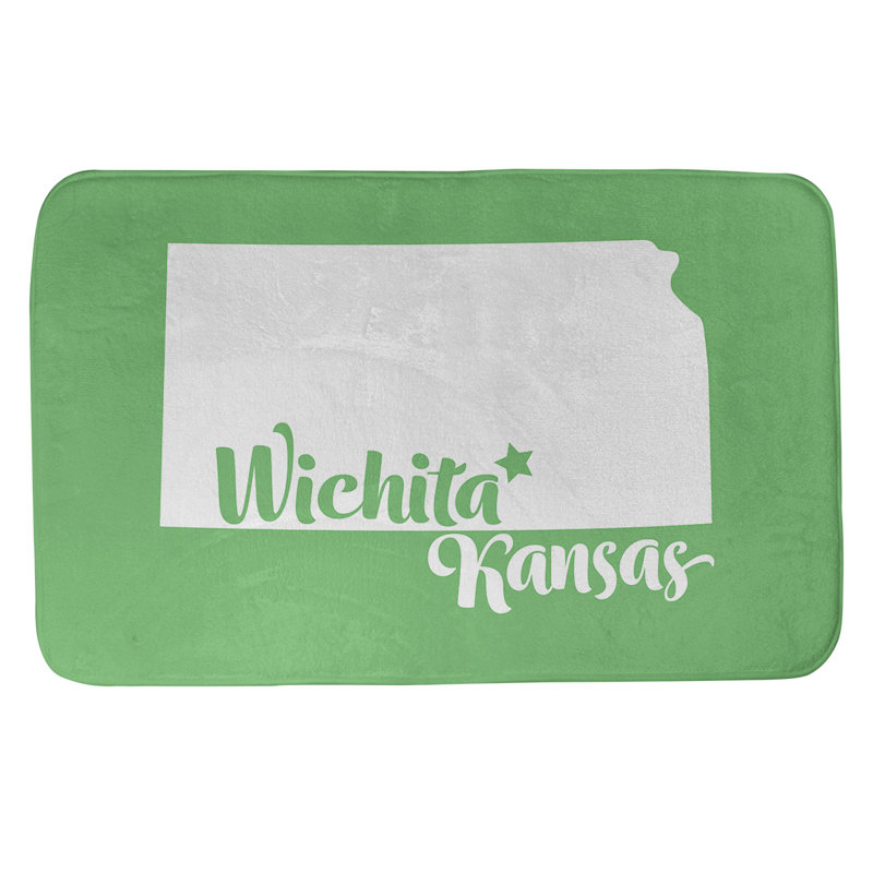 Tapis pour salle de bain allentown pennsylvanie, l 17 po x L 21 po, Orange, Wichita, Kansas