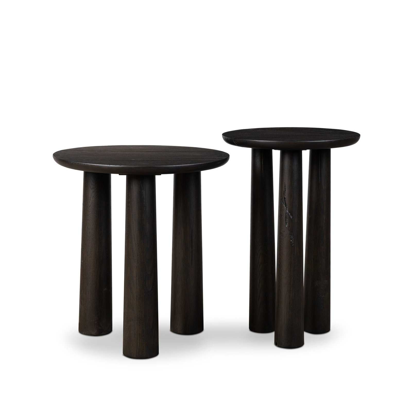 Geof 18" Oak Nesting End Tables