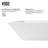 Vinca 18" L x 14" W x 5" H Rectangular White Matte Stone Vessel Bathroom Sink with 11" H Faucet