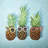 Summer Pineapples - Kitchen Children Art Metal Print Decor-119954514
