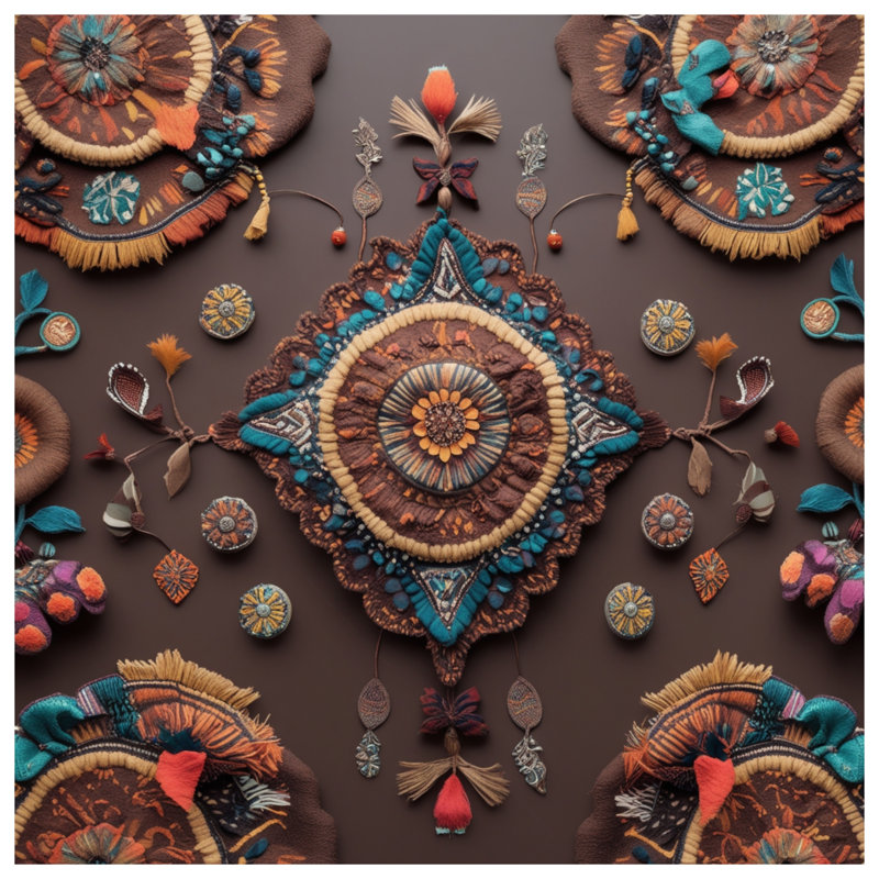 Rideaux de douche Mandala, L 70 po x H 72 po