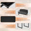 Ensemble de mobilier de patio 4 pièces, ensemble de conversation avec chaise berçante, | Ensemble de conversation extérieur avec table basse, ensemble table et chaises de patio en osier pour patio, véranda ou jardin-133712910