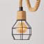 Luminaire suspendu vintage en corde de chanvre-2032143711