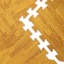 Tapis de sol en mousse à grain de bois clair 4/12 PC 24 pouces * 24 pouces convenant à la salle de sport intérieure et à la maison
