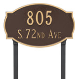 Cambridge 2-Line Lawn Address Sign