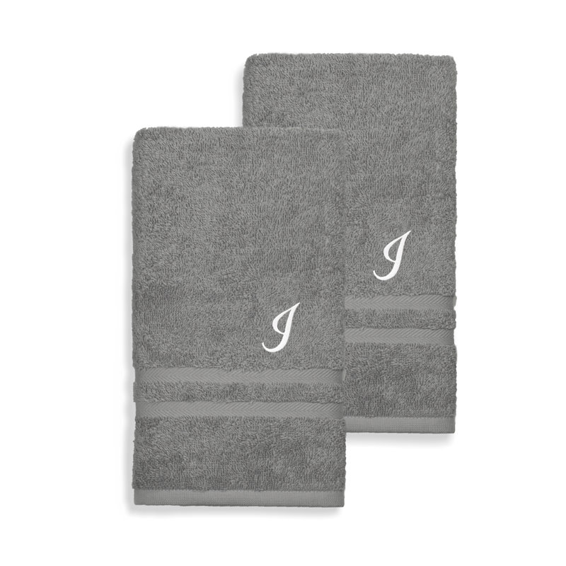 Débarbouillette 100% coton Denzi, I, Gris foncé