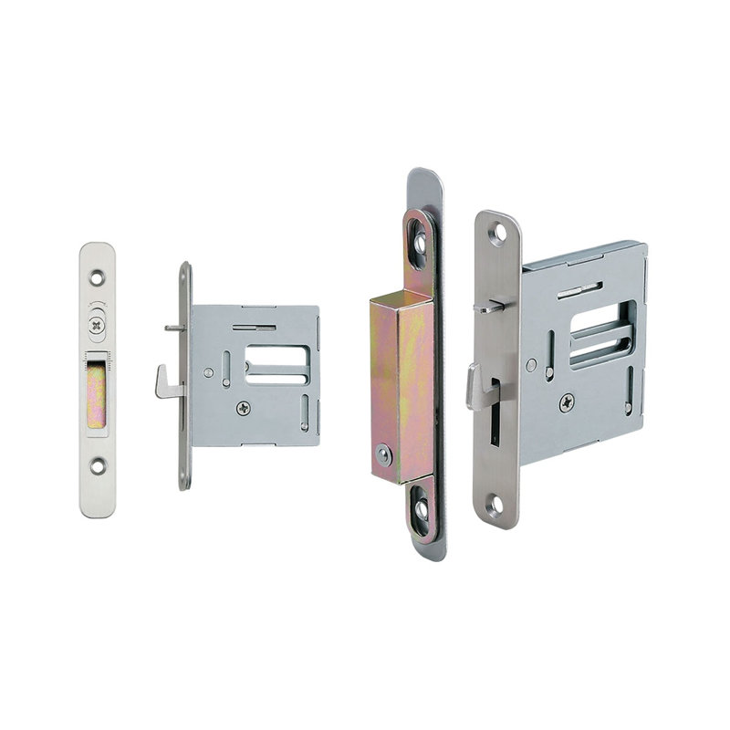 Loquet encastré pour porte coulissante Sugatsune (double face) - HC-3051-DSL-NI, finition nickel, À deux faces